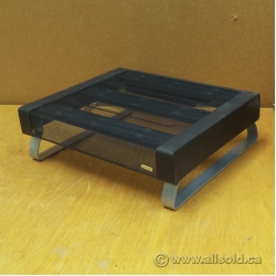 Rolodex Two-Tone Metal Mesh Small Monitor Stand